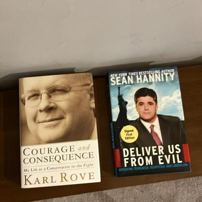 Title: Signed First Edition Books - Karl Rove & Sean Hannity
