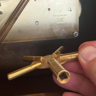 Franz Hermle Westminster Chime Mantel Clock, Model 350-060