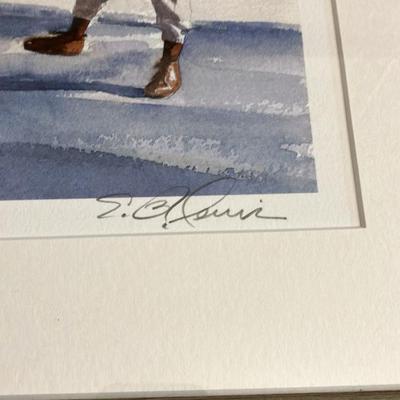 E.B. Lewis Pencil Signed Limited Edition Lithograph Print 18” x 20”