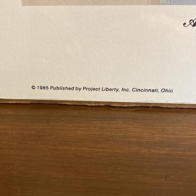 Joni Levy Liberman 1985 Print “A Bright New Beginning” Signed in Lithograph 13.5”w x 18.5”h