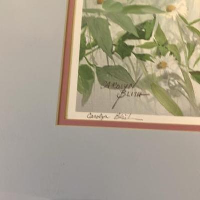 Vintage Signed Giclee Print "As a Flower of the Field" by Carolyn Blish, 2003