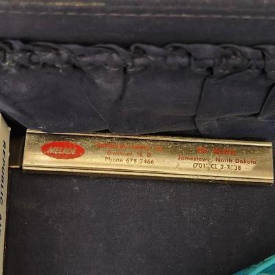 Sale Photo Thumbnail #291: That case might have been a salesman case or bar case, it is filled with cards, buttons, keychains, advertising give aways etc.