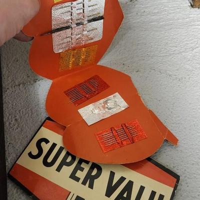 Sale Photo Thumbnail #288: That case might have been a salesman case or bar case, it is filled with cards, buttons, keychains, advertising give aways etc.