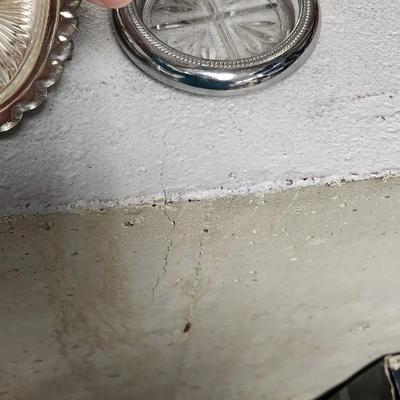Sale Photo Thumbnail #318: Lot of misc metal stuff. That silverplate pyrex is neat!