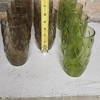 Sale Photo Thumbnail #336: The turned is awesome. Green and brown tumblers and a couple other pieces