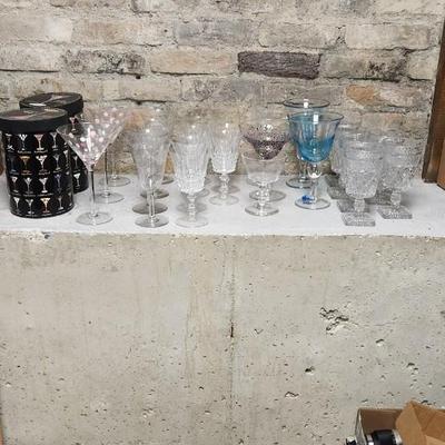 Sale Photo Thumbnail #341: Lot of misc stemware