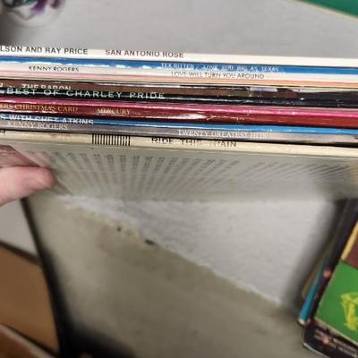 Sale Photo Thumbnail #357: Lot of misc records, lots of country, some elvis you can come look through them if you want.