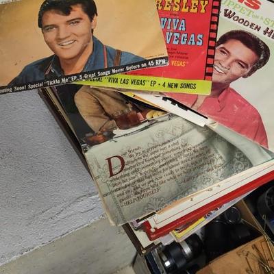 Sale Photo Thumbnail #360: Lot of misc records, lots of country, some elvis you can come look through them if you want.