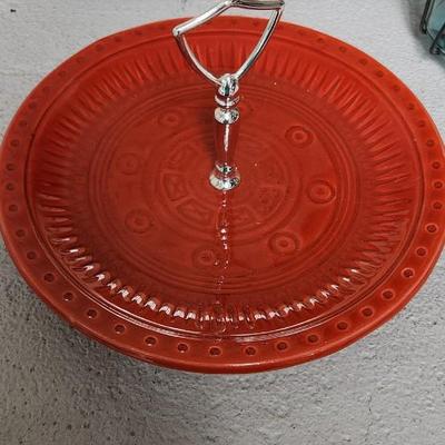 Sale Photo Thumbnail #369: Paper cutting art, lamp shade with old ball jar and a great red tidbit