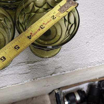 Sale Photo Thumbnail #374: Avocado Noritake Perspective stemware...check out the Norby's tag!!!