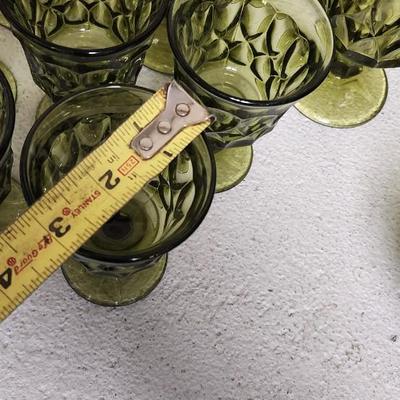 Sale Photo Thumbnail #382: Avocado Noritake Perspective stemware...check out the Norby's tag!!!