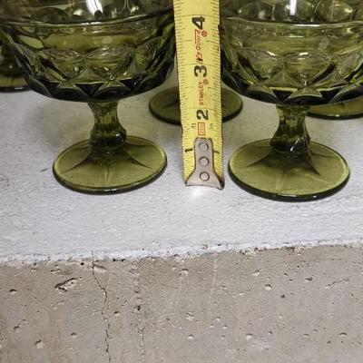 Sale Photo Thumbnail #373: Avocado Noritake Perspective stemware...check out the Norby's tag!!!