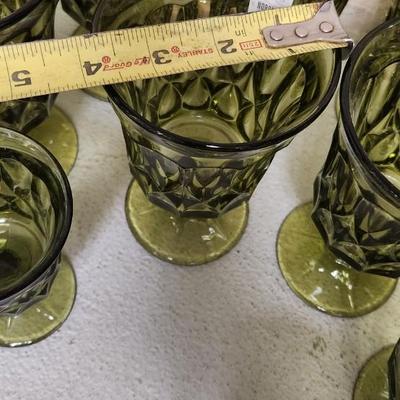 Sale Photo Thumbnail #376: Avocado Noritake Perspective stemware...check out the Norby's tag!!!