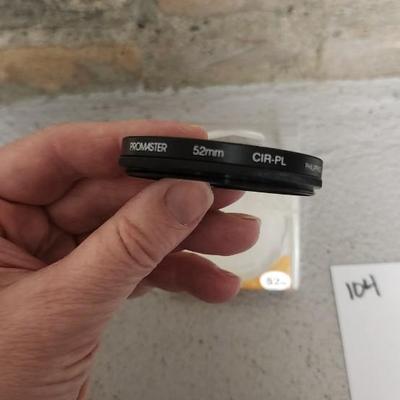 Sale Photo Thumbnail #469: Lot of 3 - 52mm filters. Fits small flat rate box