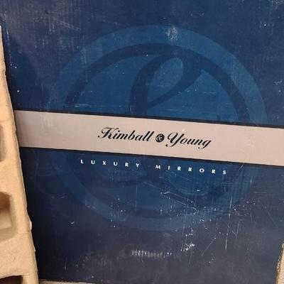 Sale Photo Thumbnail #527: 2 luxury lighted mirrors. Looks like one install was attempted but the other is brand new in the box with instructions etc. hardware appears to be there for both