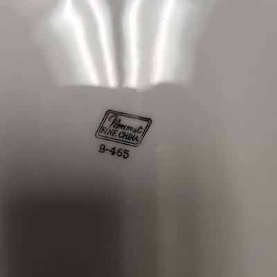 Sale Photo Thumbnail #557: Lot of plates, serving pieces, a pair of beautiful espresso cups