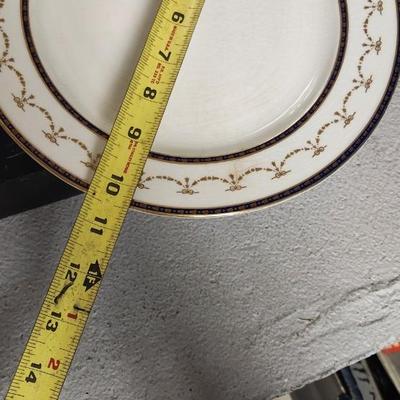 Sale Photo Thumbnail #553: Lot of plates, serving pieces, a pair of beautiful espresso cups