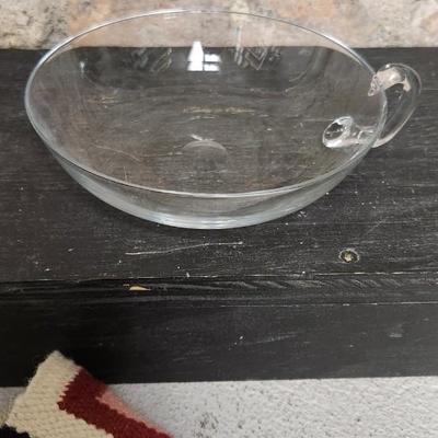 Sale Photo Thumbnail #576: Toluna cat, small woven "rug" a gorgeous blown finger bowl and some littles