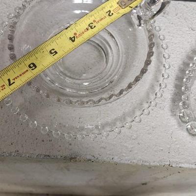 Sale Photo Thumbnail #587: Three pieces of Candlewick and two really great old pots