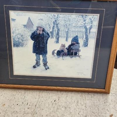 Sale Photo Thumbnail #609: Look at that cat's face!! Lol oak framed print
