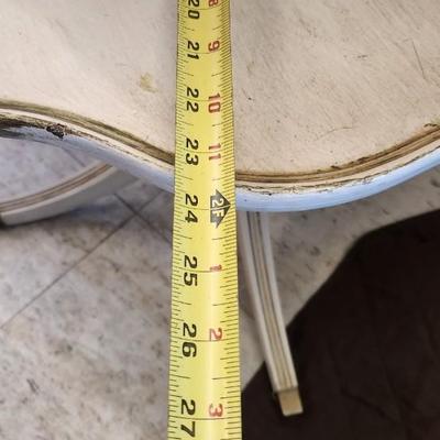 Sale Photo Thumbnail #619: Sweet 3 tiered pie edged table.