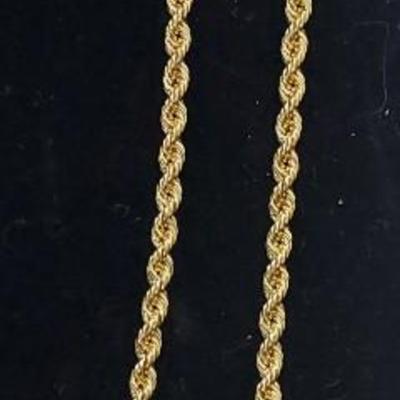 14kt Gold Filled Rope Necklace