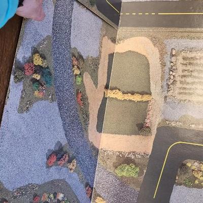 Sale Photo Thumbnail #625: I know very little about trains but this has a Tycoscene in box an over and under set, 4 cars, one engine and a bunch of tracks.