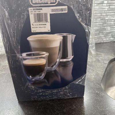 De'Longhi Stilosa EC260.BK Manual Espresso Machine - Brand New Sealed in Box, Never Opened or Used