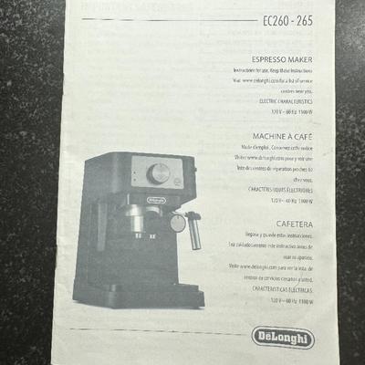 De'Longhi Stilosa EC260.BK Manual Espresso Machine - Brand New Sealed in Box, Never Opened or Used