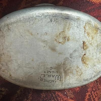 Vintage Wagner Ware Magnalite Oval Roaster Dutch Oven (4265) - 8 Qt Cast Aluminum with Lid & Perforated Trivet