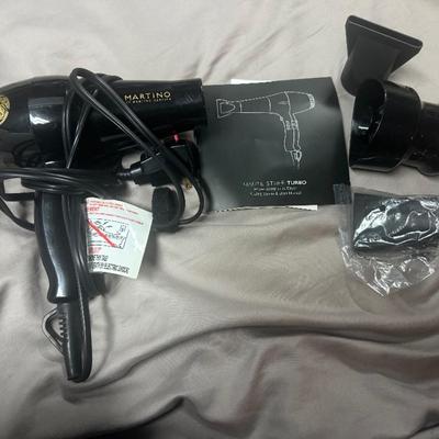 Martino by Martino Cartier Haute Stuff Turbo Pro Ionic Hair Dryer (New in Protective Velvet Storage Pouch)
