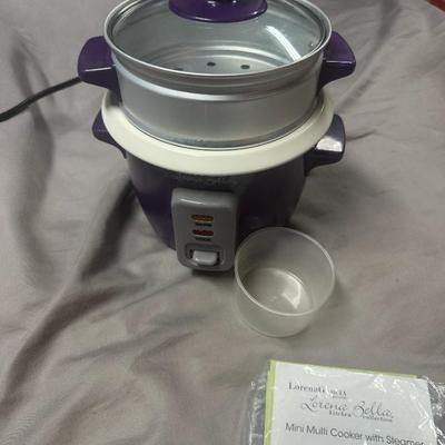 Lorena Garcia Lorena Bella Mini Multi Cooker with Steamer (Purple Color Variant, Barely Used)