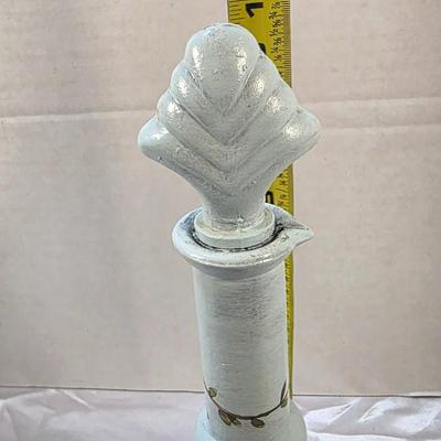 Hand Painted Bird Decorative Bottle with Stopper Vintage Home Decor Accent