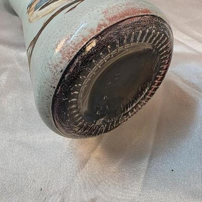 Hand Painted Bird Decorative Bottle with Stopper Vintage Home Decor Accent