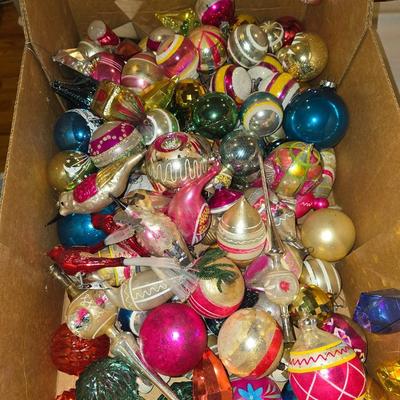 Vintage glass ornaments