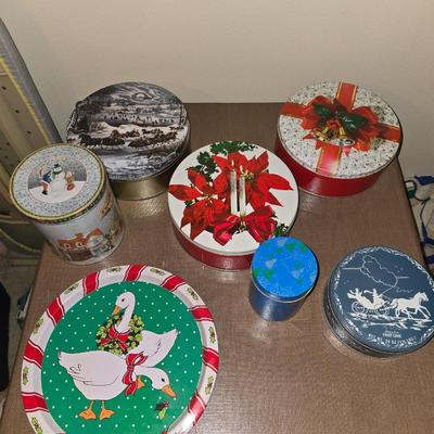 Christmas tins