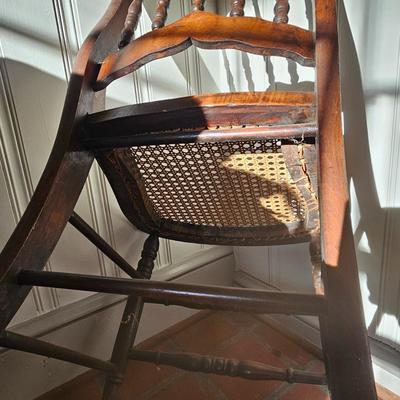 Cane, Rush & Split Oak Seat Wooden Chairs (O-JS)