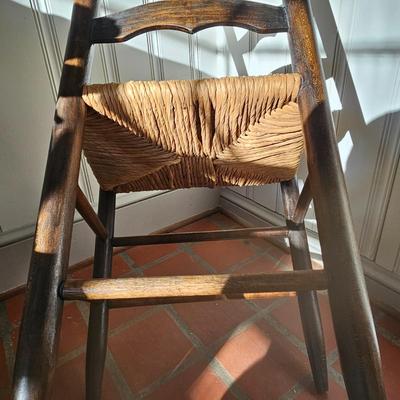 Cane, Rush & Split Oak Seat Wooden Chairs (O-JS)