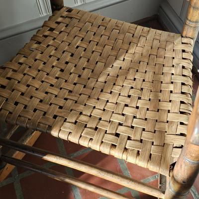 Cane, Rush & Split Oak Seat Wooden Chairs (O-JS)