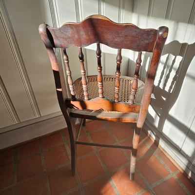 Cane, Rush & Split Oak Seat Wooden Chairs (O-JS)