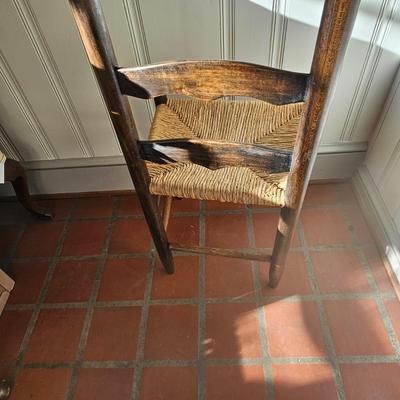 Cane, Rush & Split Oak Seat Wooden Chairs (O-JS)