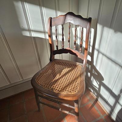 Cane, Rush & Split Oak Seat Wooden Chairs (O-JS)