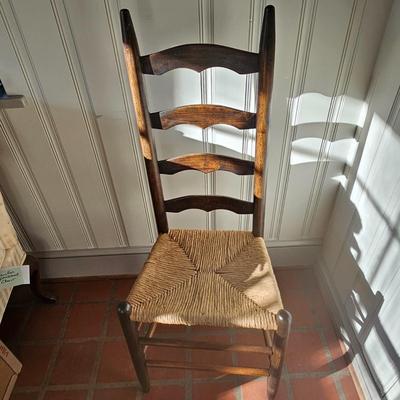 Cane, Rush & Split Oak Seat Wooden Chairs (O-JS)