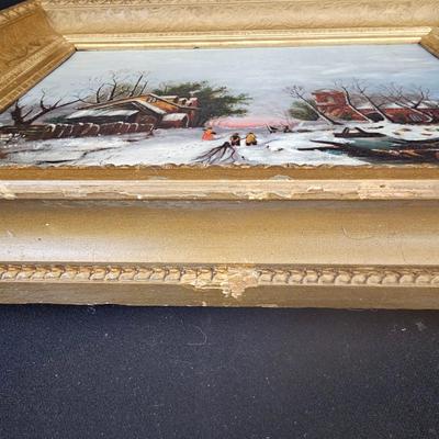 S. C. Shaw Signed Oil on Canvas (O-JS)