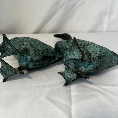 Pair of Bronze Geese Statues (DR-RG)