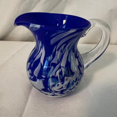 Gibraltar Crystal Small Art Glass Pitcher (DR-RG)