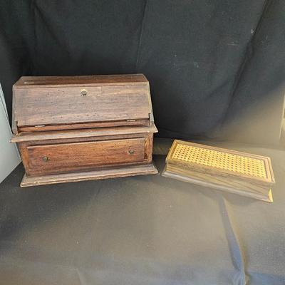 Pair of Vintage Wooden Boxes (O-JS)