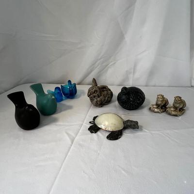 Hand Carved Turtle & More Animal Figurines (DR-RG)