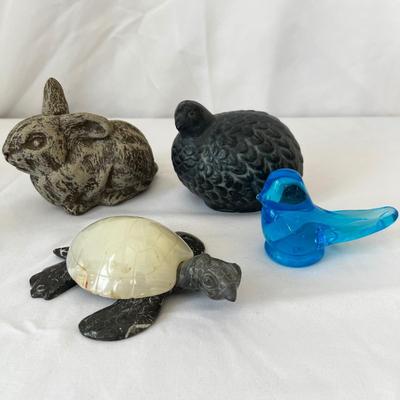 Hand Carved Turtle & More Animal Figurines (DR-RG)