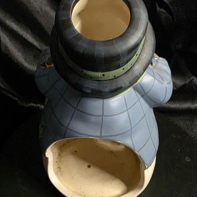 Charming 8" Ceramic Snowman Figurine – “Most of My Friends Are Flakes” Holiday Decor